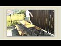 Скамейка трансформер №2 с проходом Садовая мебель transformable table and bench diy