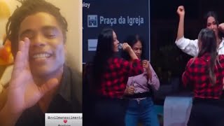 DIOGO SURTA AO VER VILMA REBOLANDO NA FESTA COM GRACYANNE E AS BAILARINAS