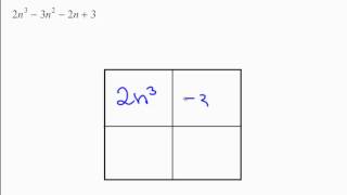 Factoring Four Terms using an Area Model