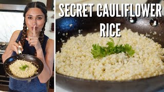 FLUFFY KETO LOW CARB CAULIFLOWER RICE! Simple & Easy Recipe GREAT Keto Side Dish ONLY 6g NET CARBS