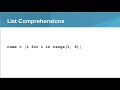 Intro Python- List Comprehensions