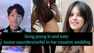 Song joong ki and katy louise saunders(wife) in her cousins wedding #songjoongki #katylouisesaunders