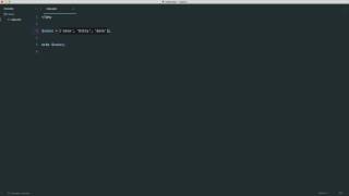 PHP Basics: Data types: Array basics (10/35)