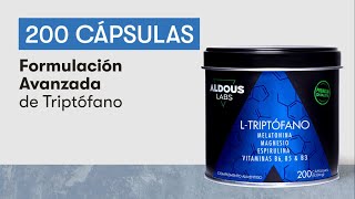 L-Triptófano con Melatonina, Magnesio, Espirulina y Vitaminas | Aldous Labs