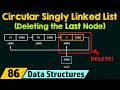 Circular Singly Linked List (Deleting the Last Node)