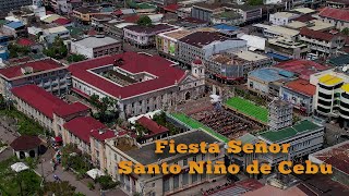 Fiesta Señor Aerial Footage around Basilica Minore del Santo Niño de Cebu | January 16, 2022 [4K]