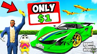 Franklin Buying Everything In $1 in GTA 5 | SHINCHAN and CHOP