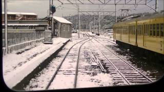 前面展望 近江鉄道 800形 804 八日市→貴生川 2014 12 19