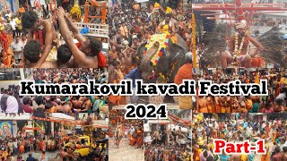 Kumarakovil kumarasamy Temple kavadi Festival 2024 #kanyakumari