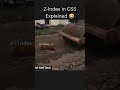 How to CSS Z-index work best explanation #css3 #coding #funnymemes #comedy #coding #shorts #viral