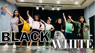 DILJIT DOSANJH : Black & White | Bhangra | Kids Dance | Moonchild Era | Latest Punjabi Song 2021