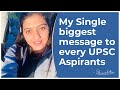 Srushti Jayant Deshmukh shares an  important message to all civil services aspirants