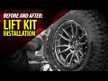 BEFORE & AFTER: 2021 Dodge Ram 1500 | LIFT KIT & WHEEL INSTALL