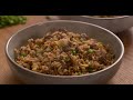 make this quick easy and cheap minced beef fried rice for a simple and delicious weeknight meal