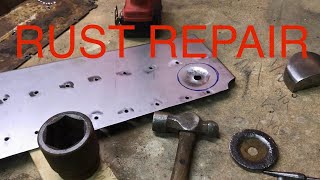 Rust Repair, Floor Pan, Brace, 1950 Chevy Pickup