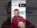 Scottish pride water #beardedwatersommelier #scottishwater #scotland #beardyswaterdiet #shortsvideo