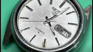 For CS: Seiko 7009-8740 Dress Watch, pre-restoration evaluation, July 10, 2024