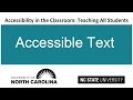 Accessible Text