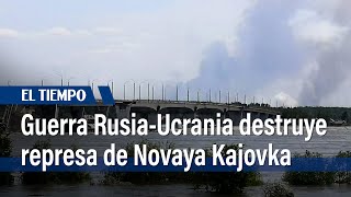 Inundada la ciudad ucraniana de Novaya Kajovka, en manos rusas, tras destrucción de represa