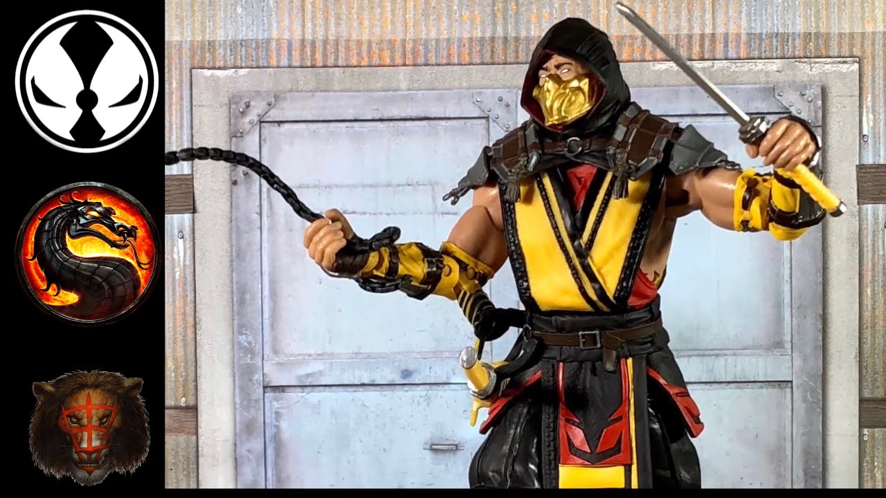 McFarlane Scorpion Mortal Kombat Action Figure Review - YouTube