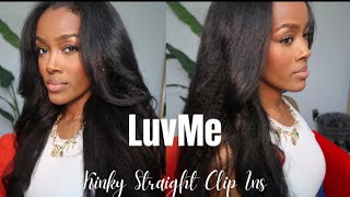 Is This My Hair?! | LuvMe Kinky Straight Clip Ins