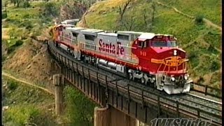 Tehachapi_(1994) Santa Fe Mixed Freight With Mid-Train Helpers