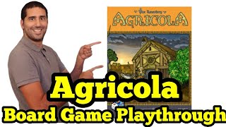 Agricola Solo Board Game Playthrough