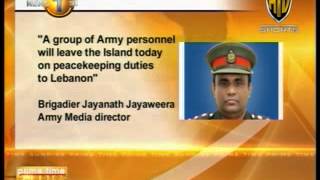 SL Army team leaves for Lebanon