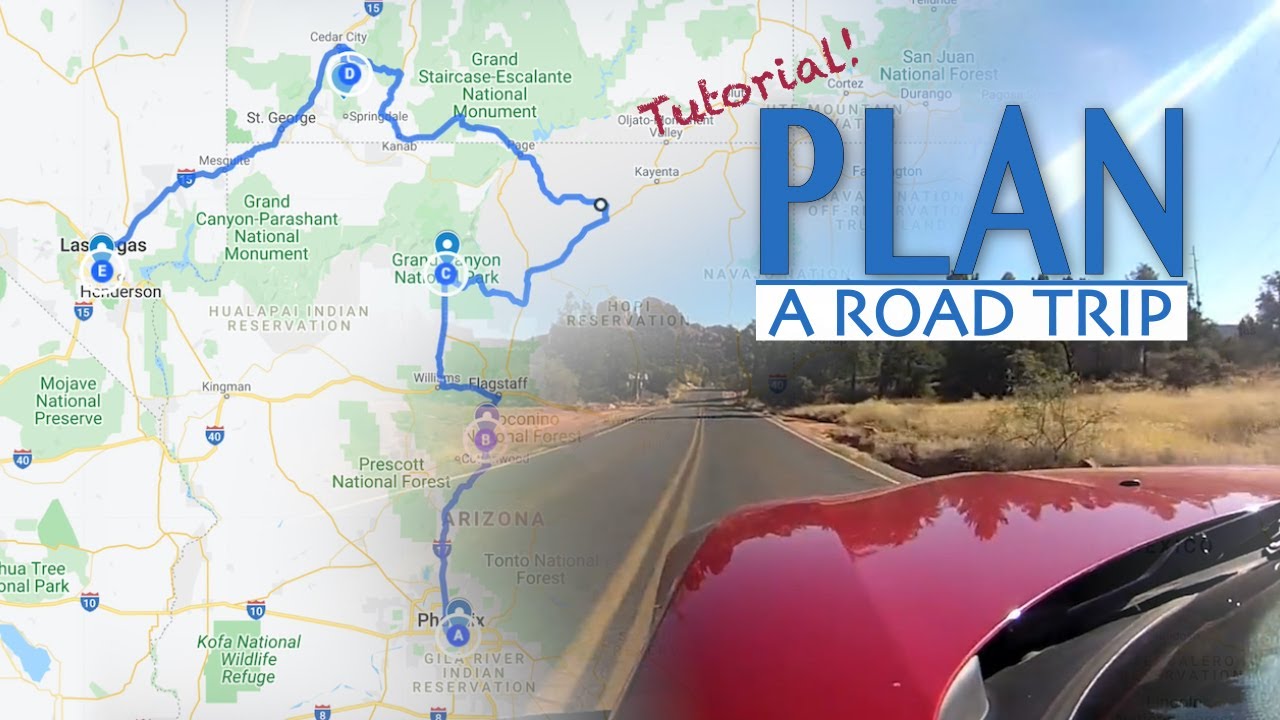 How To Plan Road Trip W/ Google My Maps - YouTube