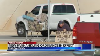 Onslow County's panhandling ordinance now in effect