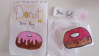 Donut 🥯 🍩 Blind Bag ! Unboxing Paper Squishy Surprise | #donut #unboxing #blindbag