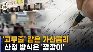 '고무줄' 같은 가산금리…산정 방식은 '깜깜이' / SBS 8뉴스