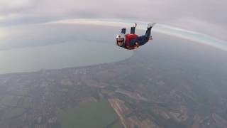 28 May 2016 2nd jump from helicopter 4km, Kiliti Skydive Balaton