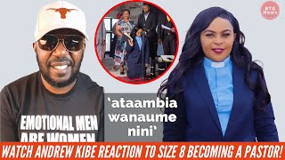 WATCH ANDREW KIBE REACTION TO SIZE 8 FINALLY BECOMING A PASTOR OFFICIALLY!|BTG News