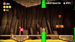 Layer-Cake Desert-2 Perilous Pokey Cave [New Super Mario Bros Wii U]