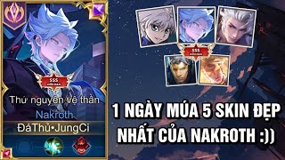 JungCi - 1 Ngày JungCi Múa 5 Skin Đẹp Nhất Của Nakroth Để Chọn Ra Skin Đẹp Và Mượt Nhất :)) ?