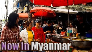 Walking Tour in Pabedan Township of Yangon Myanmar