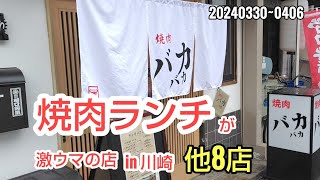 川崎暮らしオヤジの外食の日々　バカバカ　他8店【飯テロ】