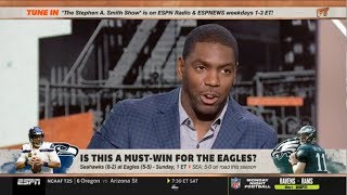 ESPN FIRST TAKE - Stephen A. and Jonathan Vilma "evaluated" Is this a must-win for the Eagles?