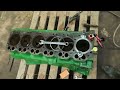 John Deere engine rebuild  Installing liners  Rebuild kit