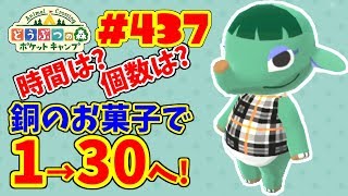 銅のお菓子でなかよし度30まで一気に上げるとどのくらいかかる？【ポケ森】#433 銅のお菓子でなかよし度を一気に上げるとどのくらいの個数と時間がかかるのかを検証