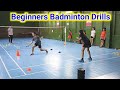 Badminton Training For Beginners | Badminton Drills | Footwork