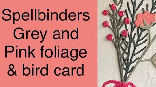 Spellbinders Sealed Botanical Sprigs and Sweet Birdie Card