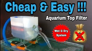 Aquarium top filter DIY | Fish tank filter DIY