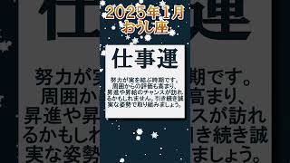 ♉牡牛座の2025年1月の運勢  #星座占い #運勢 #2025