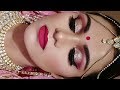 INDIAN Asian BRIDAL Makeup Tutorial In HINDI |GLITTERY Eyes Full HD MAKEUP INDIAN Asian BRIDAL Makeup Tutorial In HINDI |GLITTERY Eyes Full HD MAKEUP