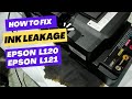 How to Fix Ink Leakage on Epson L120 & L121 | Waste Ink Pad Ink Overflow