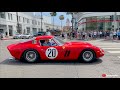 $70 MILLION FERRARI 250 GTO DRIVING ON THE STREETS OF BEVERLY HILLS! REVS & DOWNSHIFT SOUND