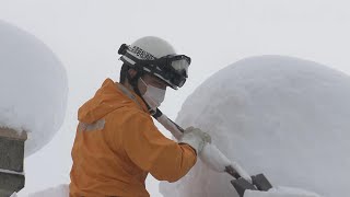 只見110センチ、金山102センチ「観測史上最大」降雪　厳重警戒を　福島県（19日午前11時現在）