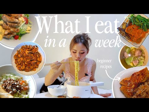 what i eat in a week — living alone in Manila (easy, beginner-friendly *realistic*)